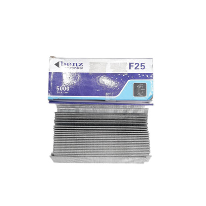 F 25 / BENZ WERKZ Refill Paku Tembak Air Nailer Stapler Gun 25 MM Lurus Dus