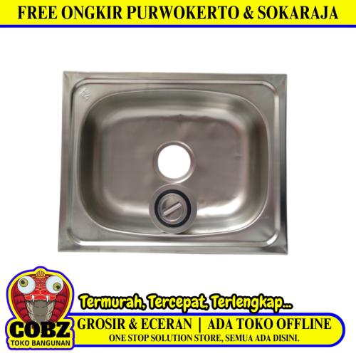 50CM x 40CM x 15CM /SKYNERO Bak Cuci Piring Washbak 1 Lubang + Acc Set