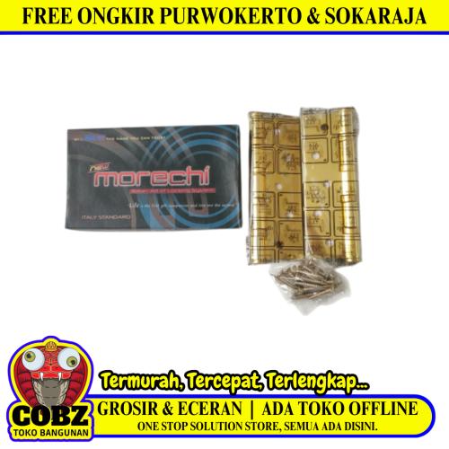 5 IN / MORECHI Engsel Kupu Kupu Pintu Jendela Hinge Stainless Set