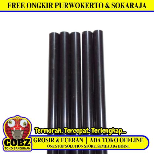20 MM x 2.9 M / BOSS Listrik Pralon Paralon PVC Hitam Batang