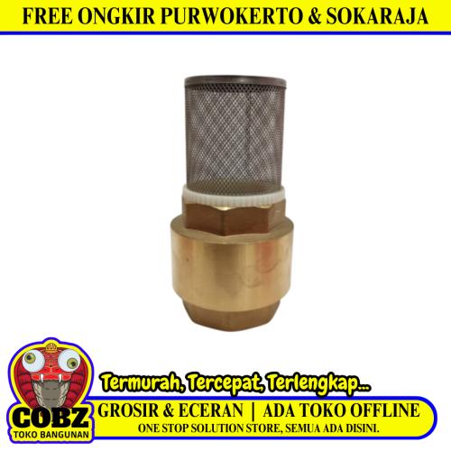 2 IN / ONDA Foot Klep Valve Saringan Pipa Pompa Torrent Kuningan