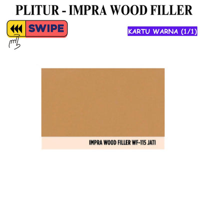 1 KG / IMPRA WOOD FILLER Cat Dasar Plamir Kayu Sealer Primer Wood Paint Kaleng