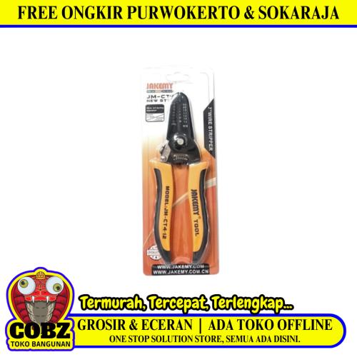 7 IN/JAKEMY JM-CT4 Tang Crimping Kupas Potong Kulit Kabel Skun Ratchet