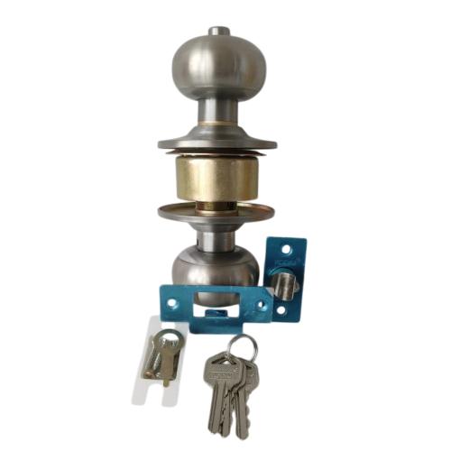 D 5 CM / KODAI Kunci Handle Pintu Bulat Kamar Mandi Stainless Silver Set