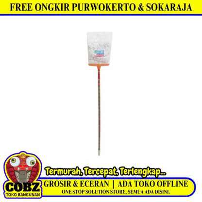 TIARA PLASTIK Alat Pel Lantai Gagang Floor Mop Gagang Kayu