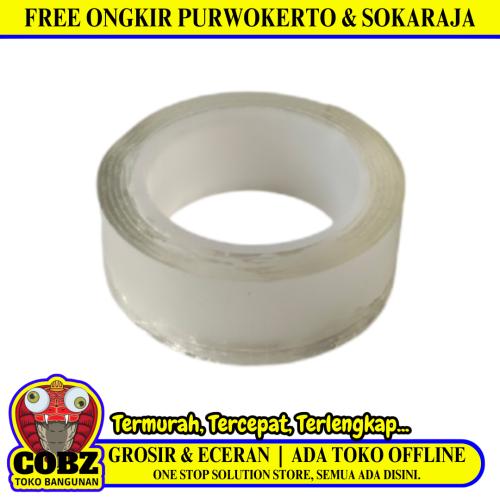 20 MM / NANO MAGIC Isolasi Bolak Balik Busa Double Foam Tape Transparan