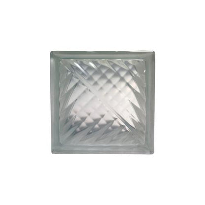 190 MM x 190 MM x 95 MM / MULIA RIPPLE Glassblock Rooster Blok Kaca Biji