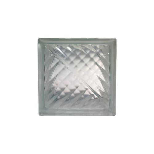 190 MM x 190 MM x 95 MM / MULIA RIPPLE Glassblock Rooster Blok Kaca Biji