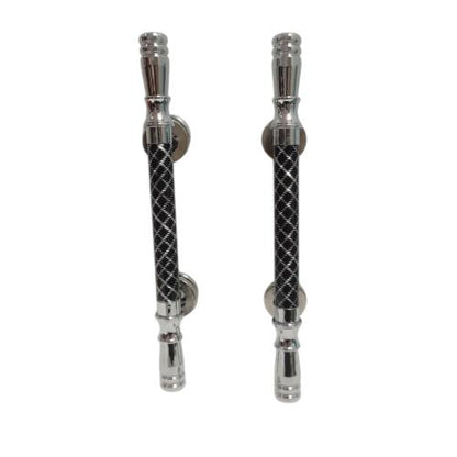 37 CM / CLASSIC Tarikan Pegangan Pull Handle Pintu Stainless Hitam Set
