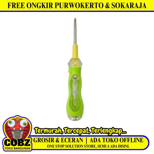 2 IN / SHENGWEI 01 Obeng Tespen AC Listrik Lampu Cahaya Plus Minus