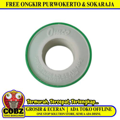 10 M / OMCO TBA Seal Tape Siltip TBA Selotip Siltip Isolasi Kran Air