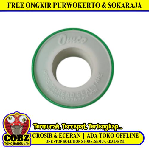 10 M / OMCO TBA Seal Tape Siltip TBA Selotip Siltip Isolasi Kran Air