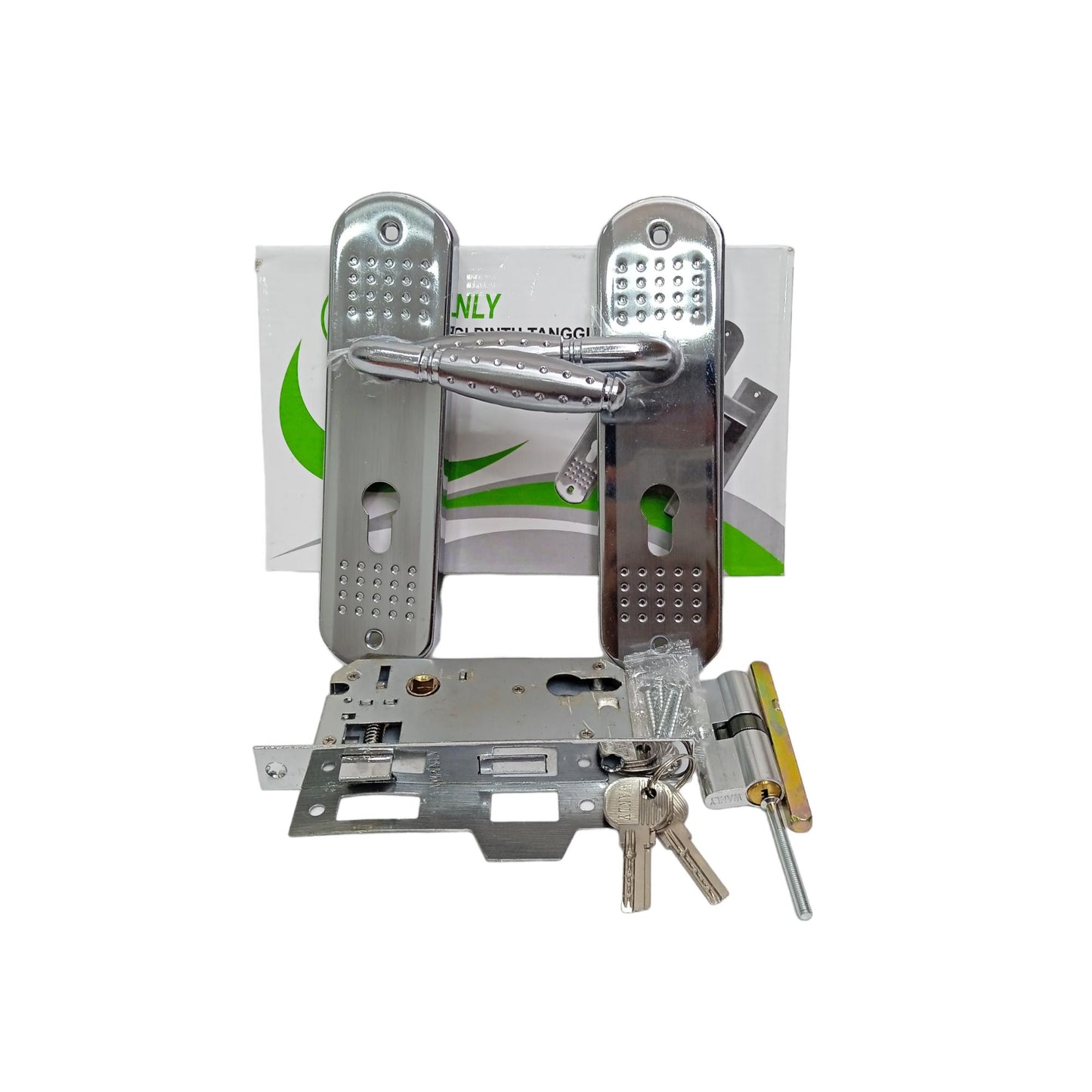 WANLY CP Handle Door Lock Tarikan Handle Kunci Pintu Tanggung Set