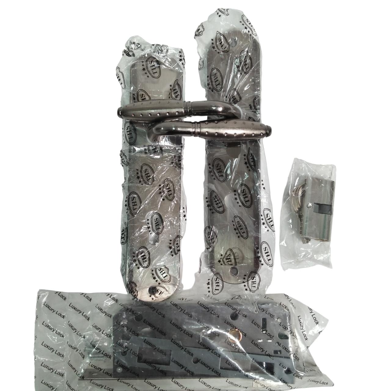 THS 912 SN/BN Handle Door Lock Tarikan Handle Kunci Pintu Besar Set