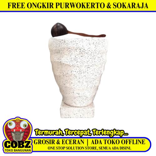 50 CM x 50 CM x 70 CM / BT ULIR Bak Mandi Teraso Jenis Teraso Asli 120 L