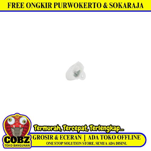 TM Kap Tutup Rel Gorden Batang Bulat Plastik PVC Transparan Biji