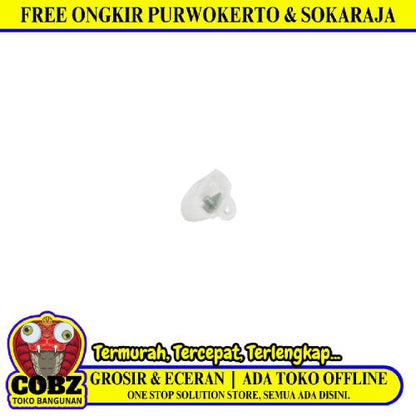 TM Kap Tutup Rel Gorden Batang Bulat Plastik PVC Transparan Biji