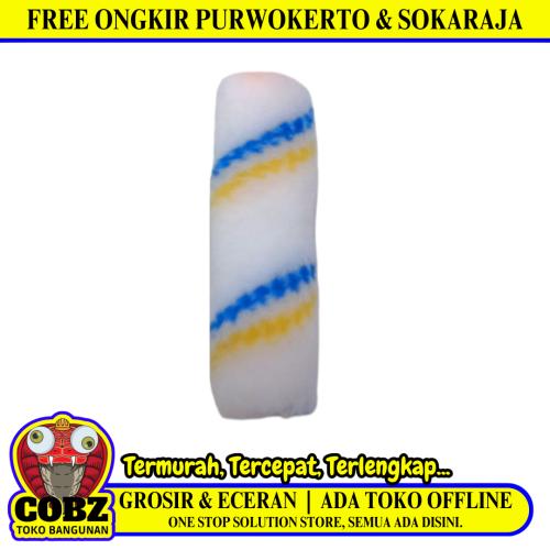 4 IN / VICO Refill Isi Kuas Busa Roll Cat Temboke Kayu Besi Kecil