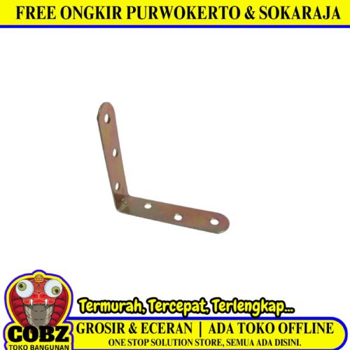 8 CM × 8 CM / COBZ Siku Rak L Shelf Brackets Penyangga Kuningan