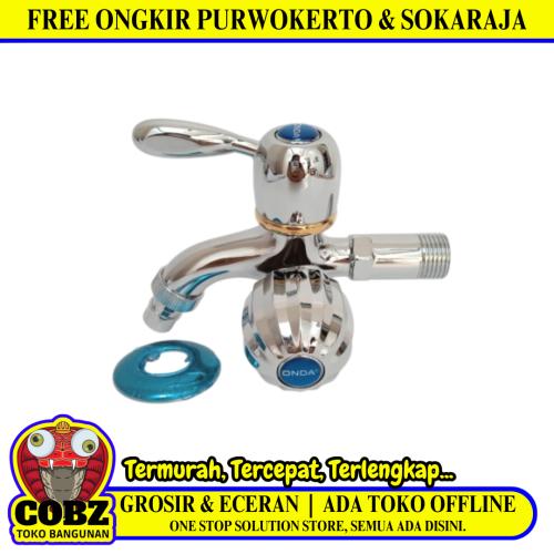 1/2 IN / ONDA K 409 GWC Kran Air Cabang Double Shower Mesin Cuci Stainless