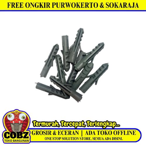 S 6 / TM Angkur Dinding Dudukan Baut Sekrup Tembok PVC Ecer Biji