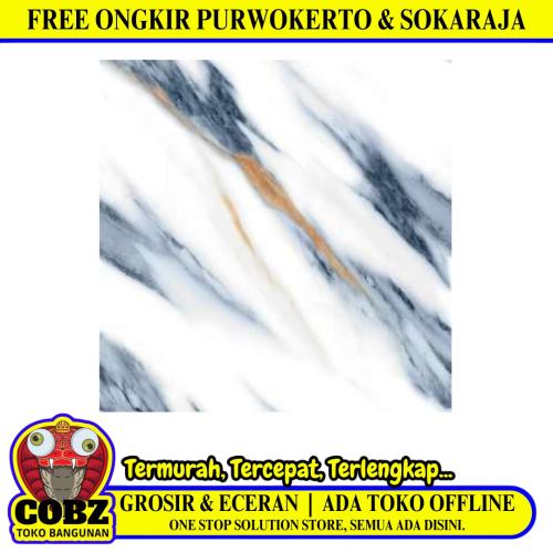 60 CM x 60 CM / REXTON JAMESON BLUE Granit Lantai Rumah Glossy Dus