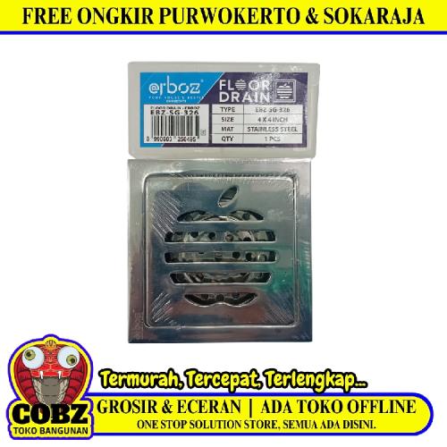4 IN / ERBOZ Saringan Got Leher Panjang Floor Drain Stainless