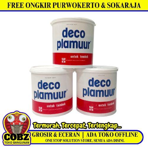 5 KG / DECOLITH DECO PLAMUR  Plamir Cat Dasar Tembok Beton Plafon Water Based Paint Galon
