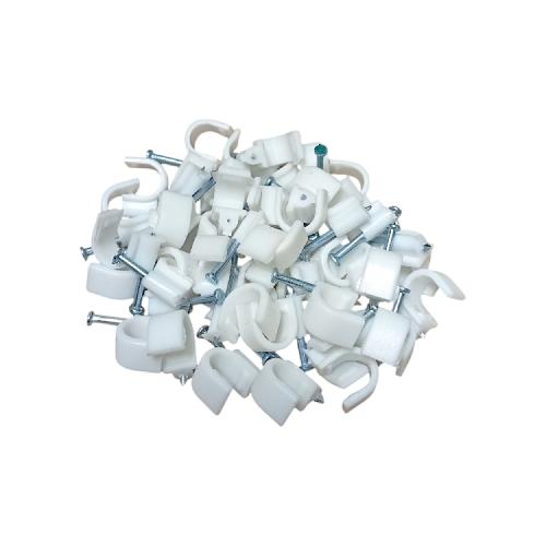 9 MM / HOK Klem Kabel Penjepit Penyangga Paku Beton Bungkus