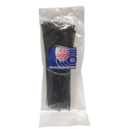 2.5 MM x 200 MM / COSCO Kabel Cable Ties Tali Ripet 20 CM Hitam Pack