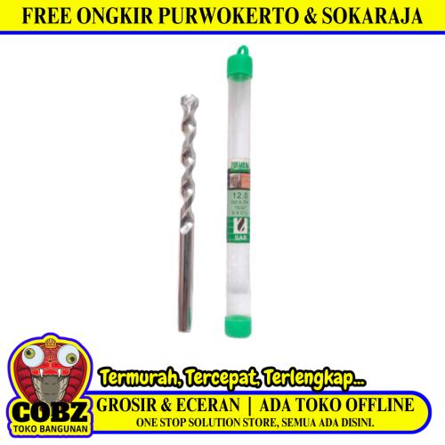 12 MM / SAB Masonry Drill Bits Mata Bor Beton Tembok Dinding