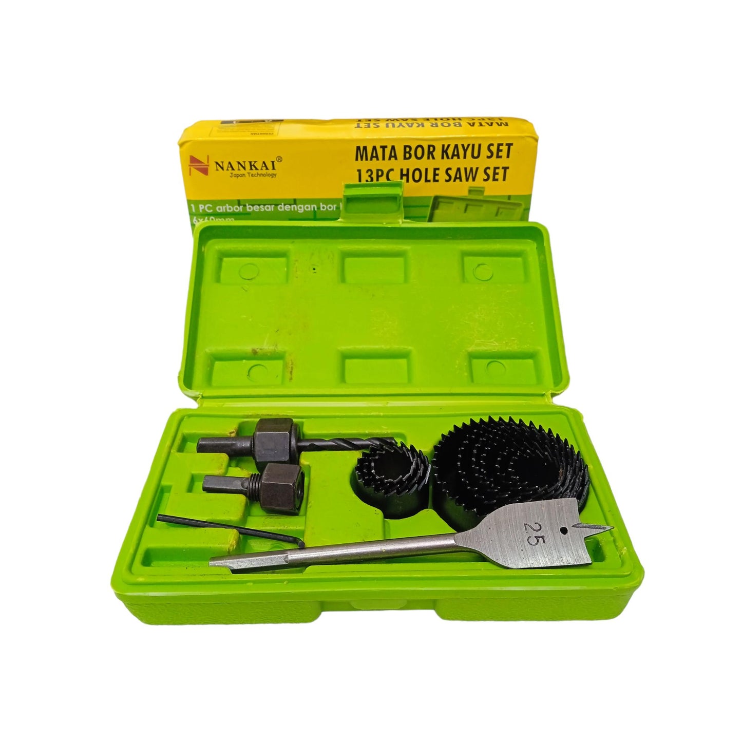 19 - 64 MM / NANKAITCT Hole Saw Mata Bor Hidroponik Pelubang Kayu 13 Pcs Set