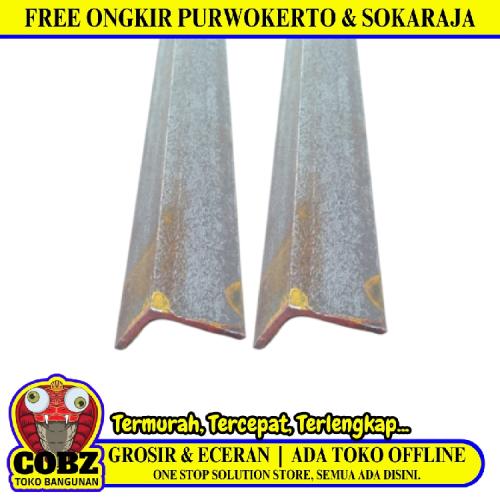 4 CM x 4 CM x 6 M / TM Siku L Plat Besi Merah Batang