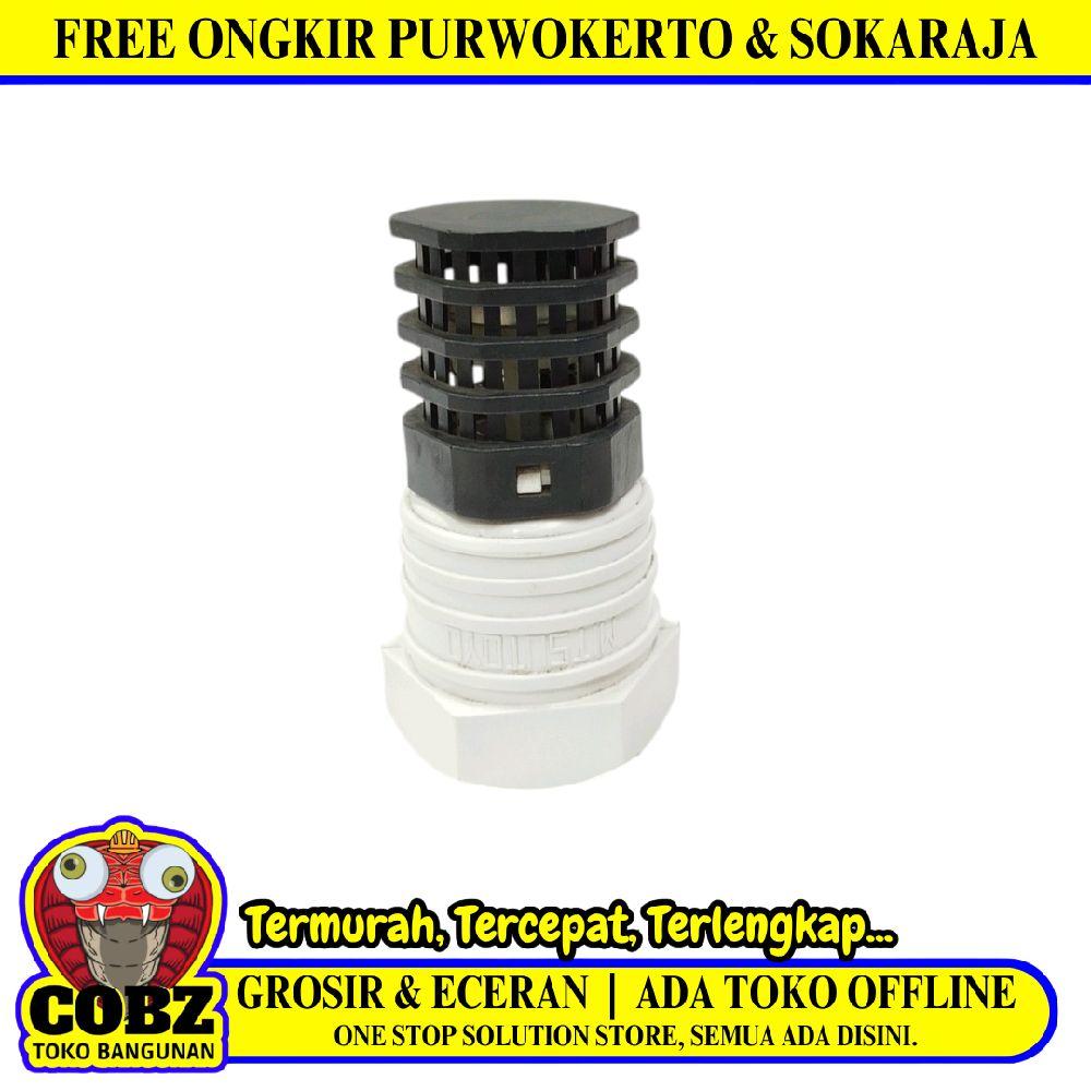 1/2 IN / MITSUTOYO Foot Klep Valve Saringan Pipa Pompa Torrent PVC