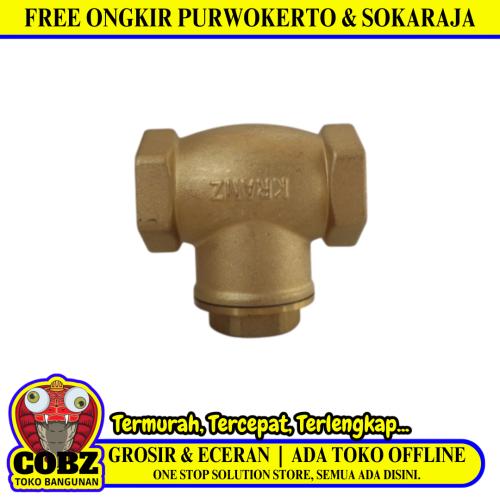 1 IN / KRANZ Tosen Tusen Tesen Foot Klep Valve Kuningan