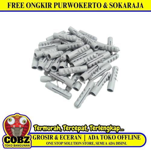 S 10 / TM Angkur Dinding Dudukan Baut Sekrup Tembok PVC Ecer Biji