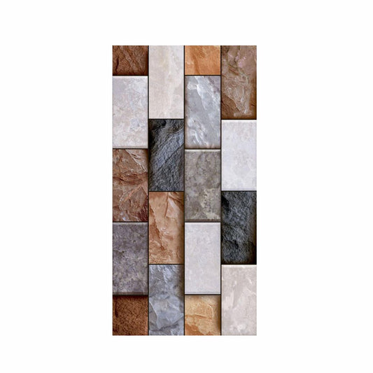 25 CM x 50 CM / UNO Prato Keramik Dinding Timbul Matt Beige Dus