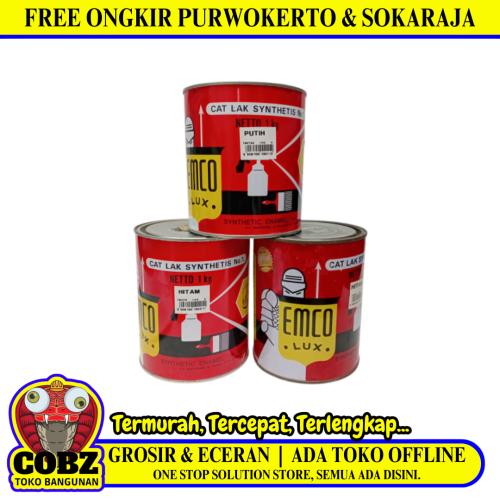 1 KG / EMCO GLOSSY Cat Kayu Besi Wood Metal Paint Kaleng