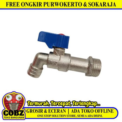 1/2 IN / SAB Kran Air Tembok Taman Bola Ball Valve Stainless