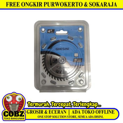 4 IN x T 30 / GHESINI Circular Saw Mata Gerinda Potong Kayu Wood Cutting