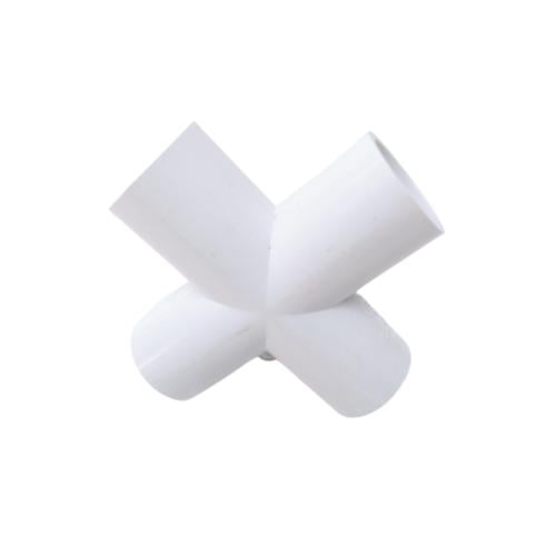 1 IN / AQUALON Tee 4 Way Straight Fitting Pipa Hidroponik PVC Pcs