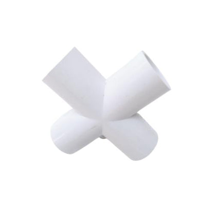 1 IN / AQUALON Tee 4 Way Straight Fitting Pipa Hidroponik PVC Pcs