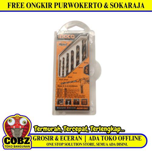 2 MM - 8 MM / INGCO Shank Twist Drill Bits Mata Bor Besi Kayu Plastik