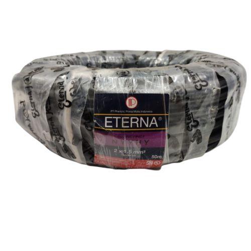 2 INTI X 1.5 MM / TM NYMHY Serabut Kabel Tembaga SNI Hitam Meter