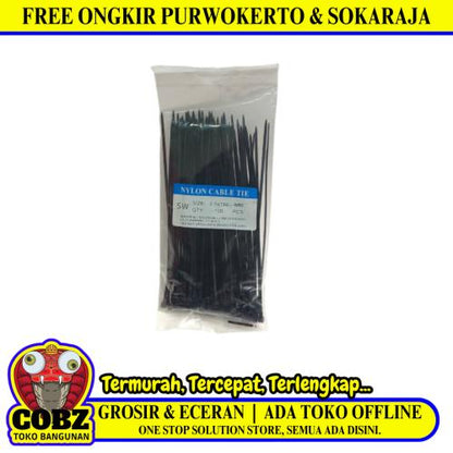 2.5 MM x 150 MM / SW Kabel Cable Ties Tali Ripet 15 CM Hitam Pack