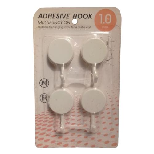 ADHESIVE HOOK Kapstok Cantel Gantungan Baju Dinding Mini Bahan Set