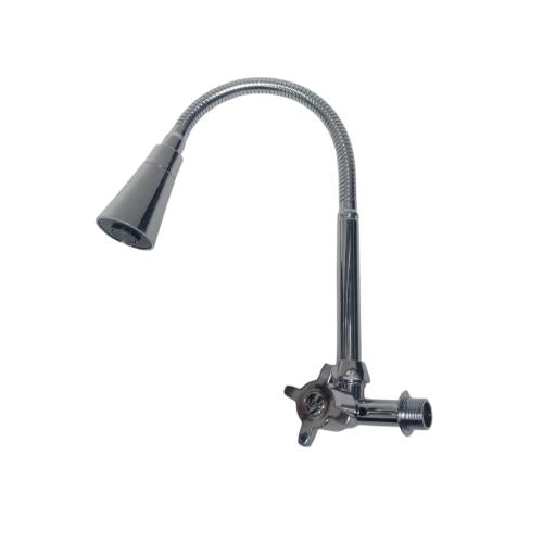 1/2 IN / FICO Kran Angsa Fleksibel Sink BCP Tembok Stainless