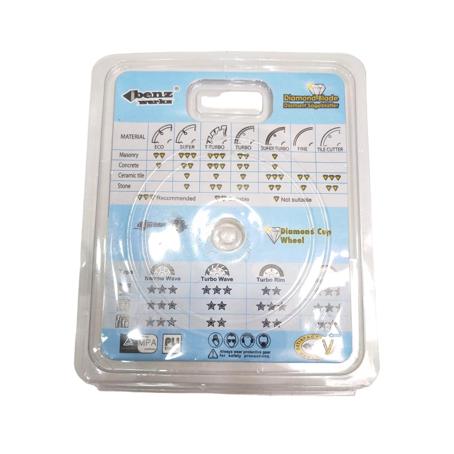 4 IN/ BEN WERKZ Dry Mata Gerinda Potong Keramik Diamond Cutting Wheel