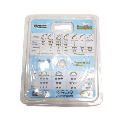 4 IN/ BEN WERKZ Dry Mata Gerinda Potong Keramik Diamond Cutting Wheel