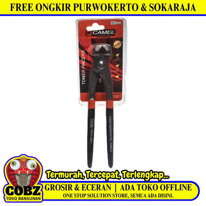 9 IN / CAMEL Catut Tang Kakak Tua Alat Potong Kawat Gagang Karet